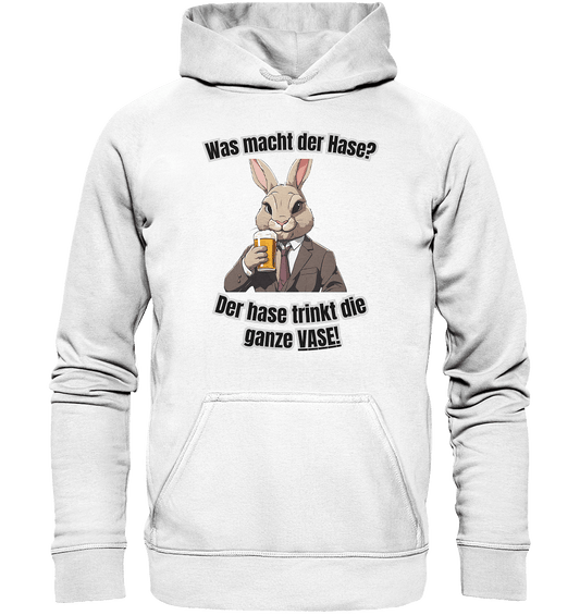 Was macht der Hase? - Basic Unisex Hoodie - BlazeShirtz